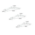 thumbnail image 3 of QQTDFG 3Pcs Clear Curved Retainer Glass Nose Stud Piercing Helix Tragus Earring Jewelry-14g (1.6 mm), 3 of 9