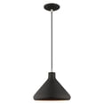 thumbnail image 2 of 41178-04 Livex Lighting Metal Shade - 1 Light Mini Pendant in Coastal Style - 10.5 Inches wide by 14 Inches high-Black Finish    -Traditional, 2 of 11