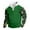 Green, variant on Yiaimeir Men's Long Sleeve Pullover Sweatshirt with Plaid Snowflake Pattern and Stand Collar Button Design for Winter Holiday Wear