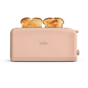 bella 2-Slice Slim Toaster with Extra Long Slot, 6 Setting Shade Control with Reheat & Cancel Buttons, Blossom