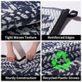 thumbnail image 3 of VUNATE Outdoor Rug 8'x10' Patio Rug Waterproof Woven Plastic Outdoor Mat for Picnic RV Porch Camping Reversible Outside Rug Dark Blue and White, 3 of 7