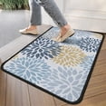 thumbnail image 4 of Blue Floral and Petal Pattern Door Rugs,Washable Non Slip Door Mats Indoor,Decorative Door Mats,Entry Mat Indoor for Entrance,Bedroom,Kitchen,Bathroom,30"x17", 4 of 6