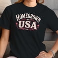 thumbnail image 3 of Smartprints Homegrown Usa Women's T-Shirt Black, Cotton, S, 3 of 4