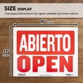 thumbnail image 6 of BAZIC Abierto & Cerrado Sign on Back, Open & Closed Sign 12"x16", Double Sides, 24-Pack, 6 of 7