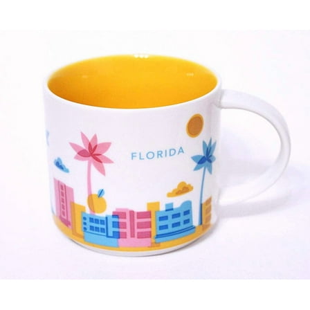 Florida Starbucks You Are Here Collection 14 Ounce Ceramic Mug
