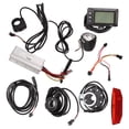 thumbnail image 3 of Kit de conversión de controlador de bicicleta eléctrica, 25 A, GD01, panel LCD, faros y luces traseras para motor de 750 W., 3 of 14