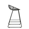 thumbnail image 5 of CosmoLiving by Cosmopolitan Ellis 24" Metal Counter Height Bar Stool, Black, 5 of 11