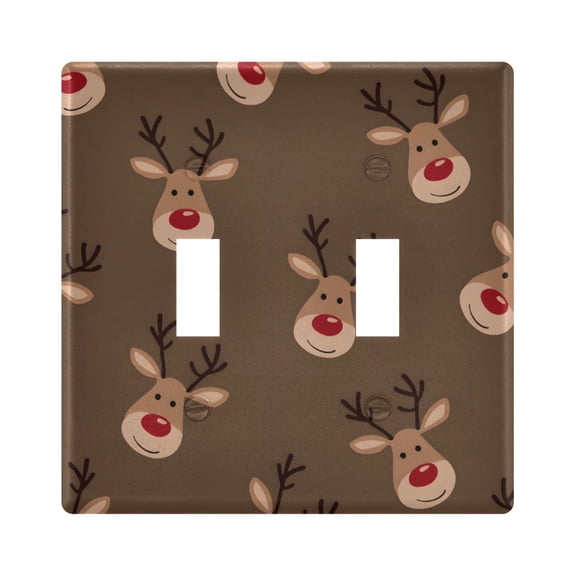 Light Switch Cover Deer Plates Faceplate Decorative Switch Plate for Bedroom Home Decor