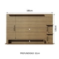 thumbnail image 3 of Panel para Tv hasta 60 Pulgadas Madesa Alfa Marrón, 3 of 7
