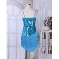 thumbnail image 5 of YONGHS Women's 1920s Cocktail Party Flapper Dress Sequin Tassel Latin Salsa Tango Dancewear Lake Blue One_Size, 5 of 7