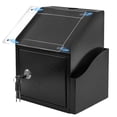 thumbnail image 1 of Caja de Sugerencias Smohtmeny con Ranura y Cerradura, Metal (Negro), 1 of 7