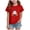 Red, variant on Enyan Kids Halloween Shirt Kid Ghost Shirt Short Sleeve Cute Tees Top Halloween Shirts Girls(Size 3-4 Years)