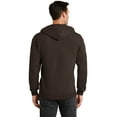 thumbnail image 2 of Port & Company Core Fleece Full Zip Hooded Sweatshirt-3XL (Dark Chocolate Brown), 2 of 6