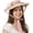 Pink, variant on Kukuzhu Women Victorian Tea Party Sun Hat, Lolita Bows Flower Ribbon Flat Straw Hat Summer Beach Bonnet Cap for Travel