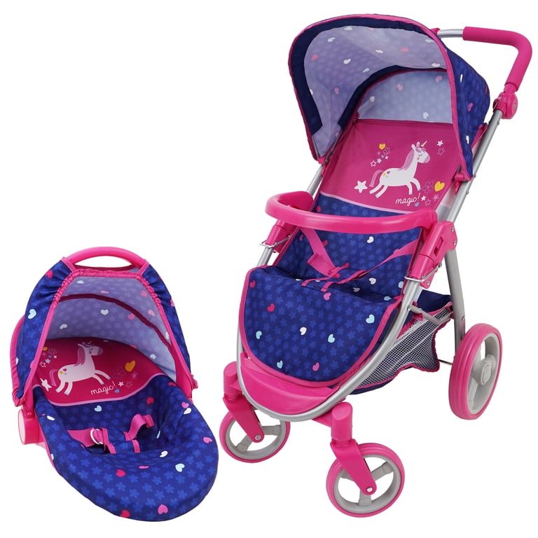 509 Crew Unicorn 2-in-1 Doll Travel System with Car Seat photo 1