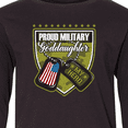 thumbnail image 4 of Inktastic Proud Military Goddaughter Long Sleeve Youth T-Shirt, 4 of 5