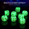 thumbnail image 4 of Miangastore Golden Acrylic Dice Set with Luminous Round Corner Design for Game Playing 10 Pcs, 4 of 9
