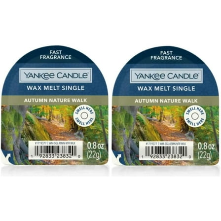 Yankee Candle Autumn Nature Walk Fast Fragrance Wax Melt Singles (Pack of 2)
