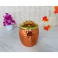 thumbnail image 5 of GoldGiftIdeas Copper Hammered Dry Fruit Jars with Lid (Kulhad Shape), Diwali Return Gifts, Serving Bowls/Sweet Box for Party, Wedding Favor (Pack of 10), 5 of 5