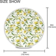 thumbnail image 3 of Coolnut 60" Lemon Outdoor Tablecloth with Umbrella Hole and Zipper, Waterproof Round Tablecloth for Party,Patio,Picnic,Holiday Dinner,Summer, 3 of 7