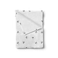 thumbnail image 2 of Skull Soft Flannel Fleece Throw Blanket, Skull Design Backdrop with Minimalistic Features Abstract Display, Cozy Plush for Indoor and Outdoor Use, 60" x 80", Charcoal Grey White, by Ambesonne, 2 of 5
