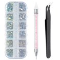 thumbnail image 1 of Nail Art Strass Decoraciones Nail Stones para Nail Art Supplies y Clear Crystal Strass, 1 of 4