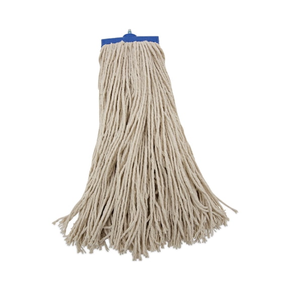 Boardwalk 720C Mop Head, Economical Lie-flat Head, Cotton Fiber, 20oz, White, 12/carton
