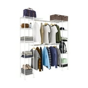 Seville Classics Expandable Closet Organizer System, White