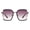 Black (Smoke), variant on Women's Square Hexagonal Sunglasses Metal Cutout Frame UV 400 Black, Smoke