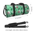thumbnail image 4 of KLL Christmas French Bulldog Duffle Bag For Men Women Sport Gym Fitness Tote Travel Training Workout Basketball Football Weekender, 4 of 8