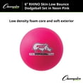 thumbnail image 3 of Champion Sports Rhino Skin Dodgeball (Set of 6, Neon Pink, 6"), 3 of 5