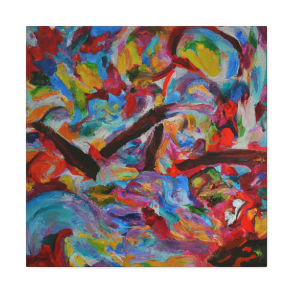 Brilliance of Colorful Waves - Canvas