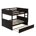thumbnail image 5 of imerelez Full Over Full Bunk Bed with Twin Size Trundle, Espresso, 5 of 9