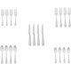 thumbnail image 5 of Amazon Basics - Juego de cubiertos de acero inoxidable de 20 piezas con borde cuadrado, servicio para 4, 5 of 8