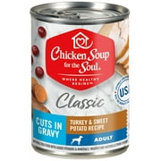 Angle View: Chicken Soup Classic Dog - Turkey & Sweet Potato Recipe - Cuts in Gravy (12 x 13.00oz. Case) CASE