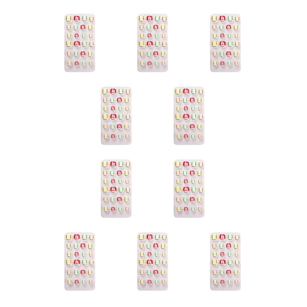 Juego de envolturas navideñas para uñas Soidarity PNT-16-02 10Conjunto