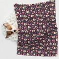 thumbnail image 6 of Pofeuu Skull flower leaf colorful Print Puppy Blanket,Dog Blankets,Pet Blanket Cozy Cat Blankets for Indoor Cats, Fuzzy Pet Blanket for Kitten Doggy Dog Blankets-Small, 6 of 8