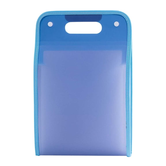 ZToonmas Portable Vertical Expanding Accordion Folder with 13 Pockets, 9.44" x 14.17" Portable A4 File Organizer Bag A4 Letter Size, Blue