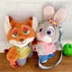 thumbnail image 4 of Zootopia Plush Crossbody Bag Character Design Strap Soft Cuddly Lightweight, 4 of 5