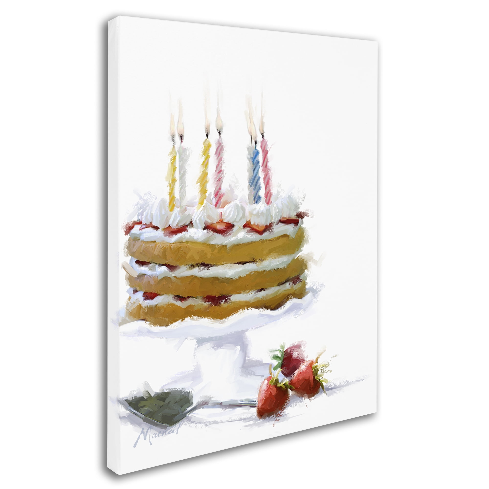 Trademark Fine Art 'Birthday Cake' Canvas Art by The Macneil Studio