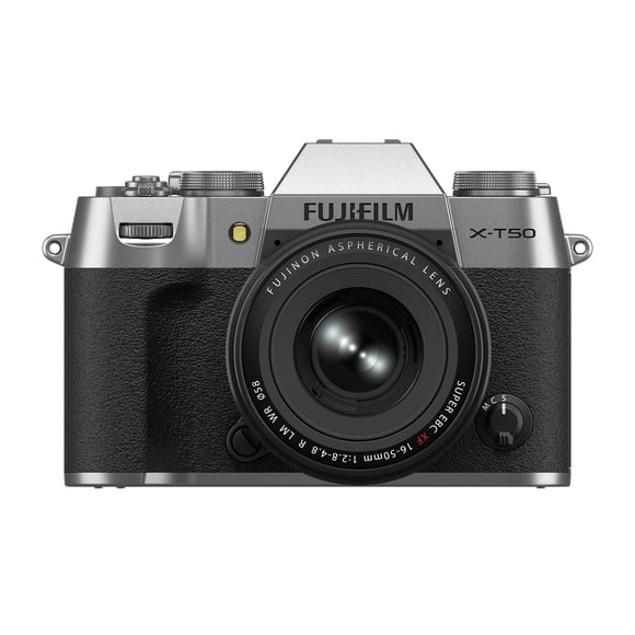 Fujifilm X-T50 Mirrorless Digital Camera XF16-50mmF2.8-4.8 R LM WR Lens Kit - Silver
