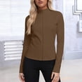 thumbnail image 2 of Rash Guard for Women Full Zip, Zip Up Long Sleeve Swim Shirts for Women, Surfing Top Sun & UV Protection S-5XL, 2 of 7