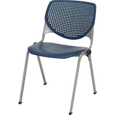 400 Stack - KFI Stack Chair, Perforated Back, 400 Weight Capacity, Navy Seat And Back