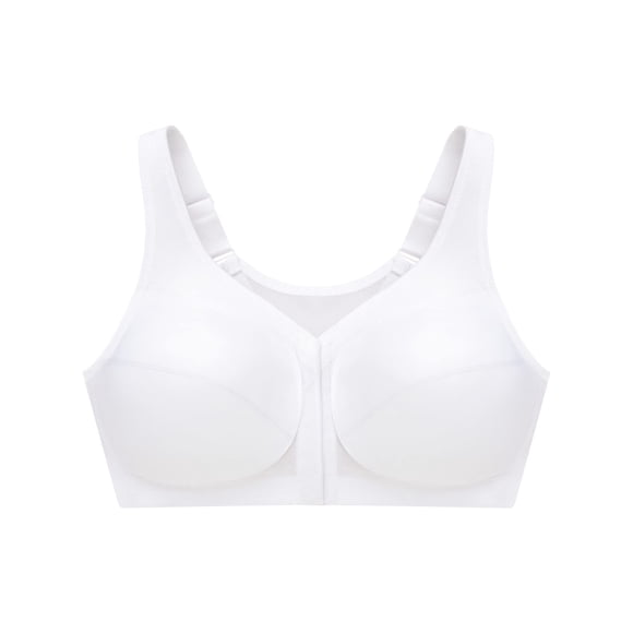 Women's Glamorise 1265 Magic Lift with Posture Back Support Bra (White 40I)