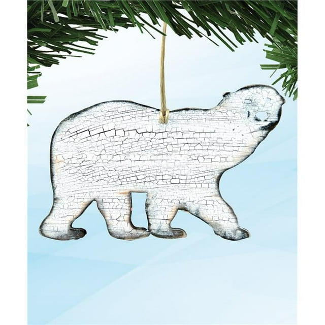 Designocracy 99225-M Polar Bear Wooden Magnet Wall Decor