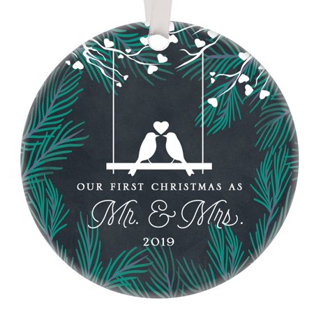 Our First Christmas 2019 Ornament Our First Christmas as Mr & Mrs Ornament 2019, Love Birds Our First Christmas 2019 Ornament Our First Christmas as Mr & Mrs Ornament 2019, Love Birds
