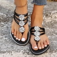 thumbnail image 7 of jiaxiM Flip Flops for Women Platform Thong Sandals Quick Dry Summer Slippers Non- Woven Sole Orthofeet Shoes for Women Summer Beach Vacation Travel Casual Daily Slides, 7 of 7