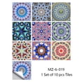 thumbnail image 1 of 10 Pcs Motif Rétro Carreaux de Surface Mate Autocollants pour Cuisine Salle de Bain Tables Sol Art Mural Résistant, 1 of 5