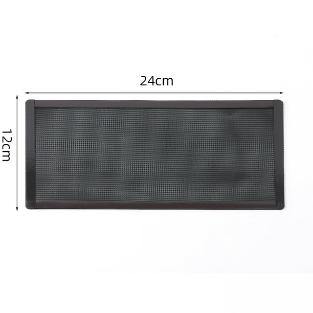 Magnetic Dustproof PVC Filter Mesh Covers for 12x12/24/36cm Computer Case Fan Dustproof Grill Universal Fit 12x24cm BK
