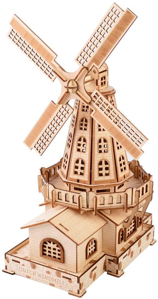 Netherlands Windmill WOODEN MODEL KIT 